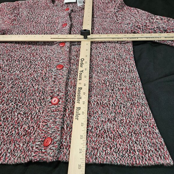 Liz Claiborne Womens Sweater Multi-Color Size Small Cotton Blend Button-up - Picture 4 of 12